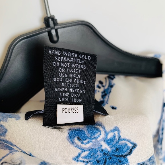 Ally NYC printed blue/white chest strap tunic - Picture 3 of 5